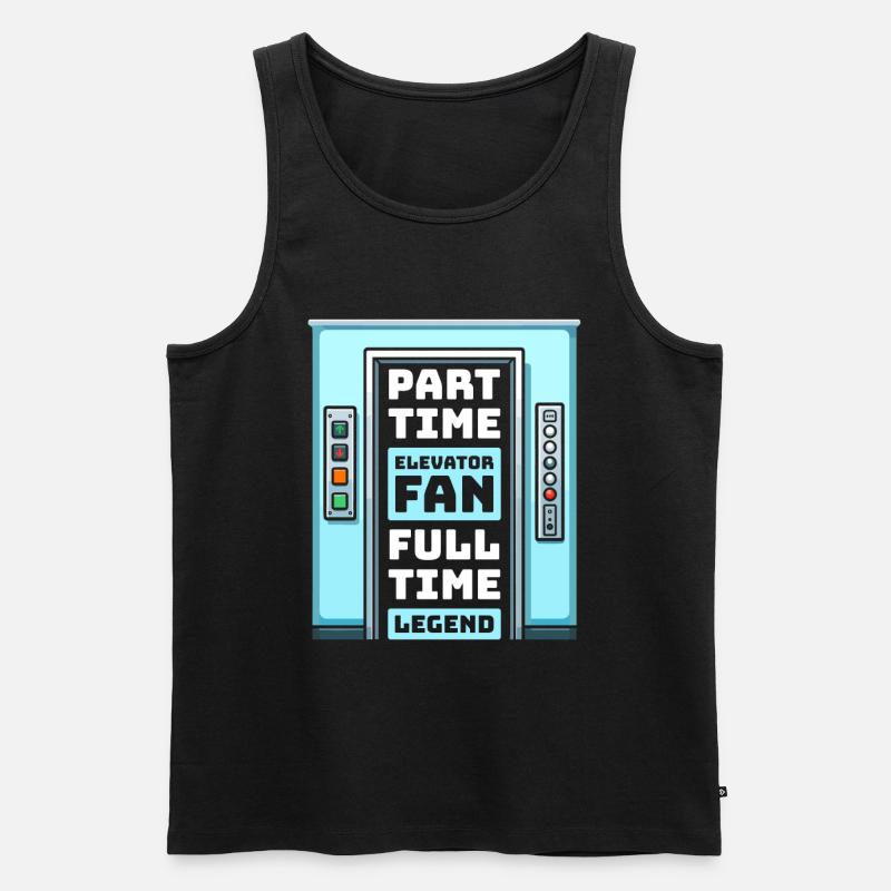 Elevator Elevator - Men's Premium Organic Tank Top - black