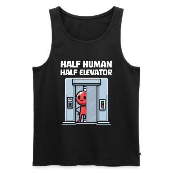 Elevator Elevator - Men's Premium Organic Tank Top - black - Front - AI Model Male 178 light (178cm)