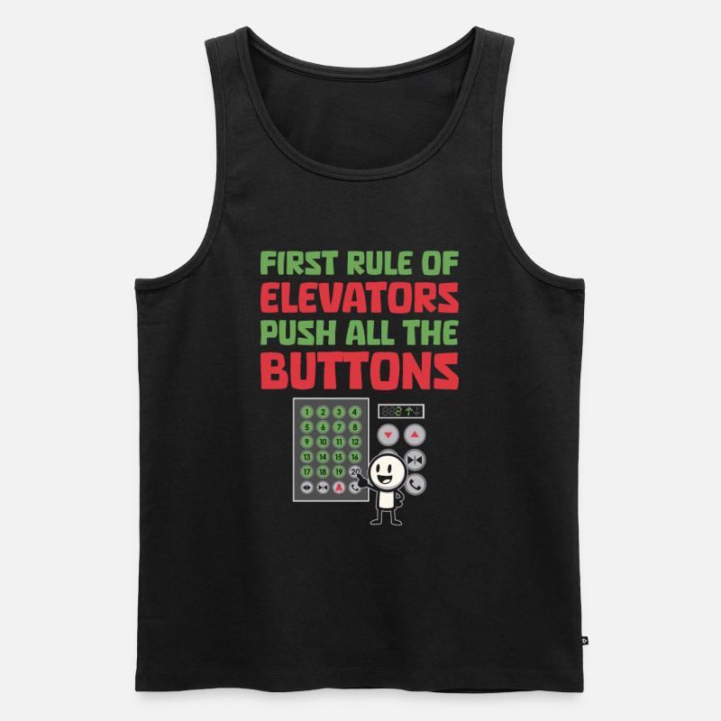Elevator Elevator - Men's Premium Organic Tank Top - black