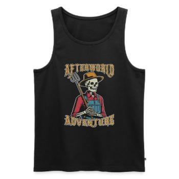 Farmer Farmer Afterworld Adventure - Débardeur bio Premium Homme - noir - Devant - Michal (187cm)