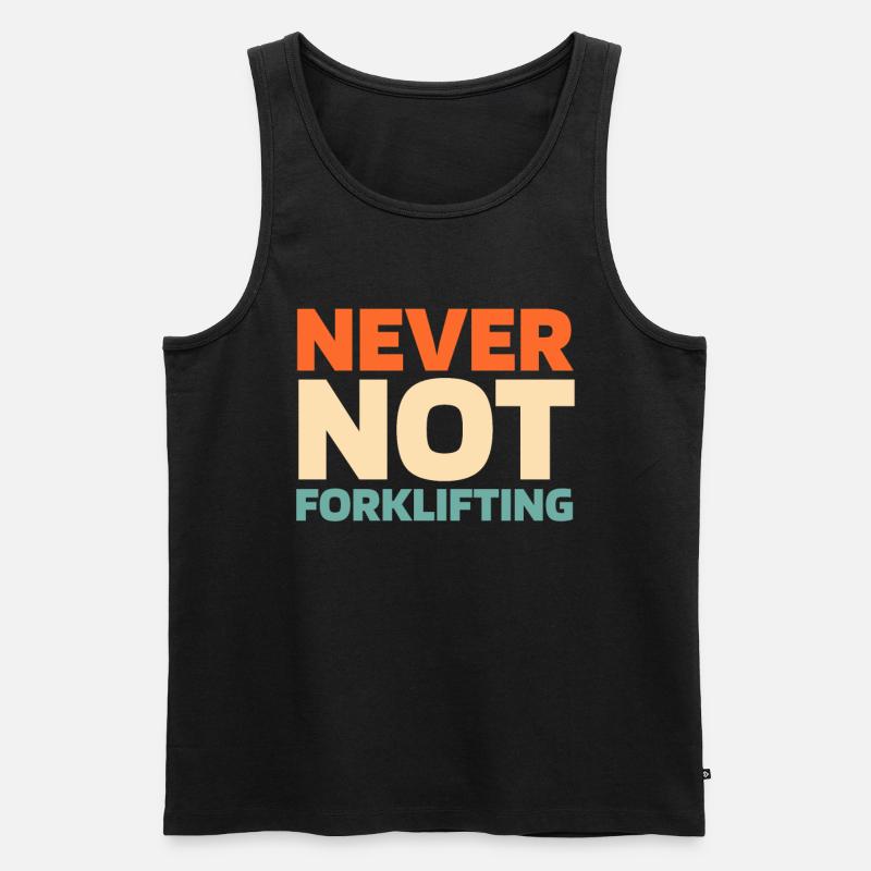 Gabelstapler Staplerfahrer - Männer Premium Bio Tank Top - Schwarz
