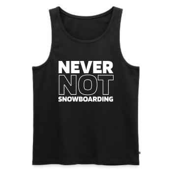 Snowboard Snowboarder - Männer Premium Bio Tank Top - Schwarz - Vorne - Michal (187cm)