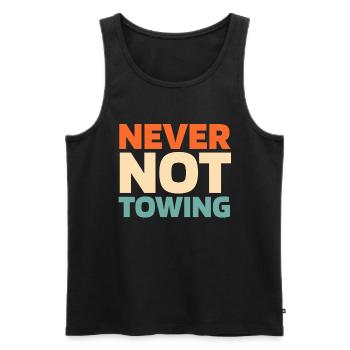 Abschleppdienst Abschlepper - Männer Premium Bio Tank Top - Schwarz - Vorne - AI Model Male 178 light (178cm)