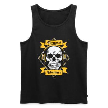 Notruf Leitstelle Einsatzzentrale - Männer Premium Bio Tank Top - Schwarz - Vorne - AI Model Male 178 light (178cm)