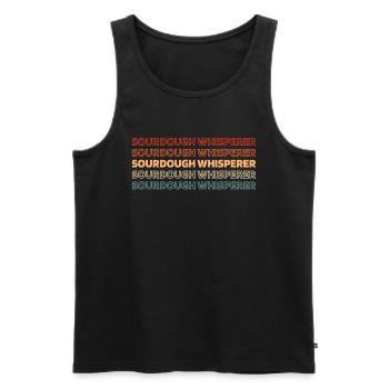 Sauerteig Brot - Männer Premium Bio Tank Top - Schwarz - Vorne - AI Model Male 178 light (178cm)