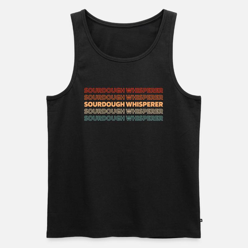 Sauerteig Brot - Männer Premium Bio Tank Top - Schwarz