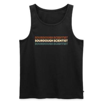 Sauerteig Brot - Männer Premium Bio Tank Top - Schwarz - Vorne - AI Model Male 178 light (178cm)