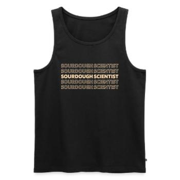 Sourdough bread - Men's Premium Organic Tank Top - black - Front - Michal (187cm)