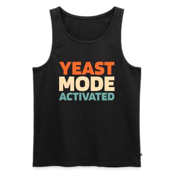 Sauerteig Brot - Männer Premium Bio Tank Top - Schwarz - Vorne - AI Model Male 178 light (178cm)