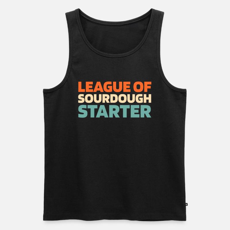 Sauerteig Brot - Männer Premium Bio Tank Top - Schwarz