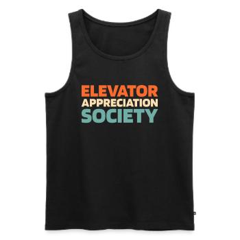 Elevator Elevator - Men's Premium Organic Tank Top - black - Front - AI Model Male 178 light (178cm)