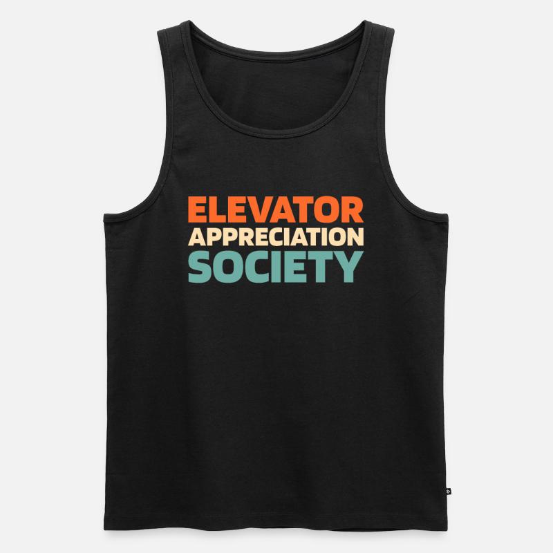 Elevator Elevator - Men's Premium Organic Tank Top - black