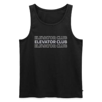 Elevator Elevator - Men's Premium Organic Tank Top - black - Front - AI Model Male 178 light (178cm)