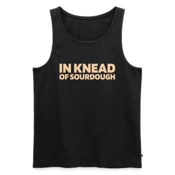 Sourdough bread - Men's Premium Organic Tank Top - black - Front - Michal (187cm)