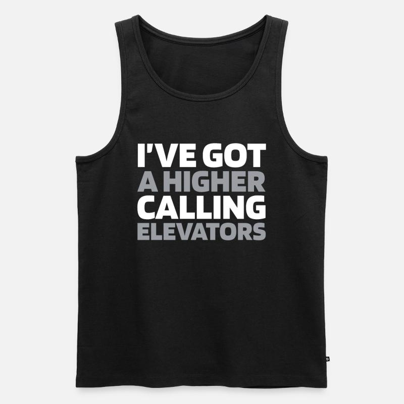 Elevator Elevator - Men's Premium Organic Tank Top - black