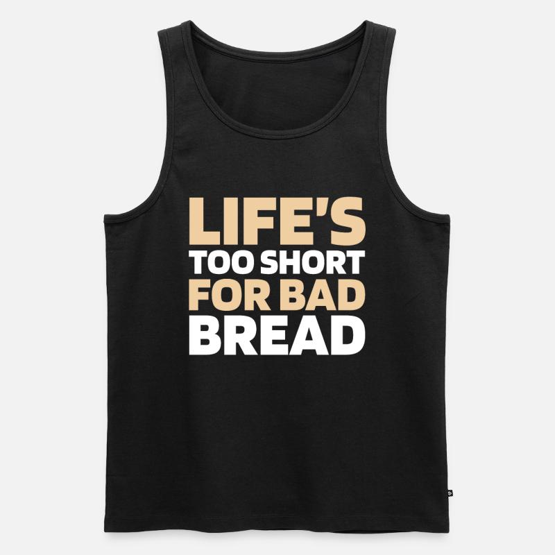 Sauerteig Brot - Männer Premium Bio Tank Top - Schwarz