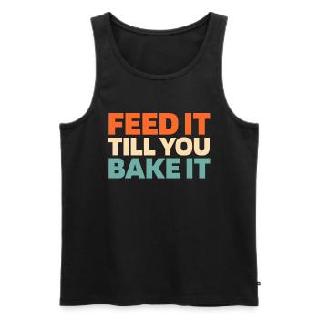 Sauerteig Brot - Männer Premium Bio Tank Top - Schwarz - Vorne - AI Model Male 178 light (178cm)