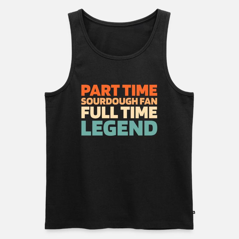 Sauerteig Brot - Männer Premium Bio Tank Top - Schwarz