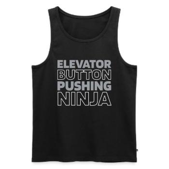 Elevator Elevator - Men's Premium Organic Tank Top - black - Front - AI Model Male 178 light (178cm)