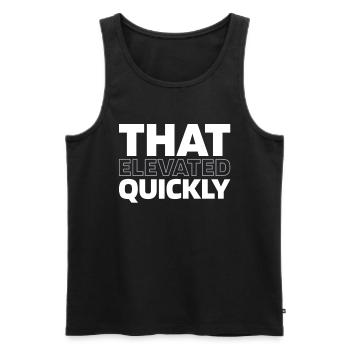 Fahrstuhl Aufzug - Männer Premium Bio Tank Top - Schwarz - Vorne - Michal (187cm)