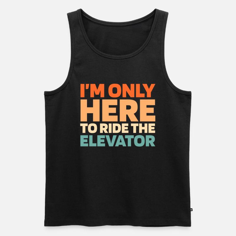 Elevator Elevator - Men's Premium Organic Tank Top - black