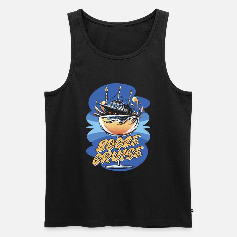Kreuzfahrt - Männer Premium Bio Tank Top - Schwarz