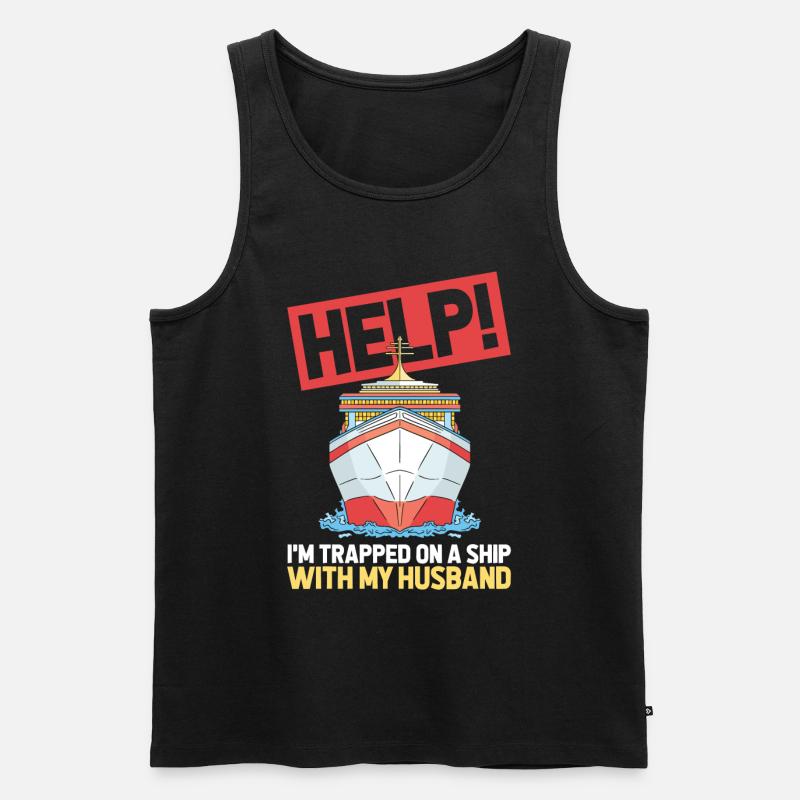 Kreuzfahrt - Männer Premium Bio Tank Top - Schwarz