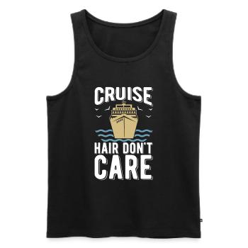 Kreuzfahrt Lustig - Männer Premium Bio Tank Top - Schwarz - Vorne - Michal (187cm)