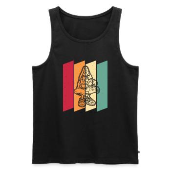 Gamer Gaming Pizza Gaming Controller - Men's Premium Organic Tank Top - black - Front - Michal (187cm)