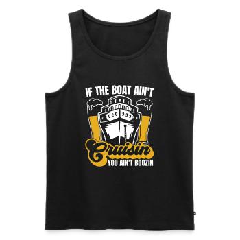 Kreuzfahrt Lustig - Männer Premium Bio Tank Top - Schwarz - Vorne - Michal (187cm)