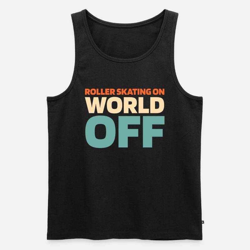 Roller Skates Roller Skating - Men's Premium Organic Tank Top - black