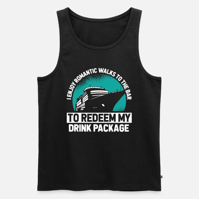 Kreuzfahrt - Männer Premium Bio Tank Top - Schwarz