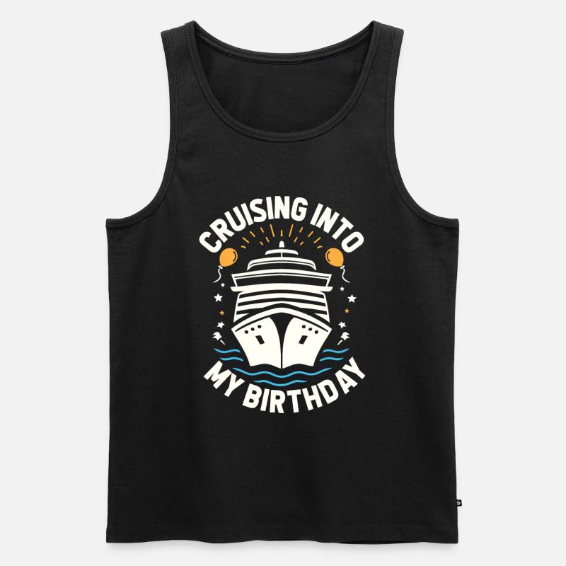 Kreuzfahrt - Männer Premium Bio Tank Top - Schwarz