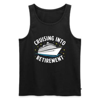 Kreuzfahrt - Männer Premium Bio Tank Top - Schwarz - Vorne - Michal (187cm)