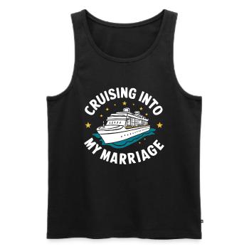 Croisière - Débardeur bio Premium Homme - noir - Devant - Michal (187cm)