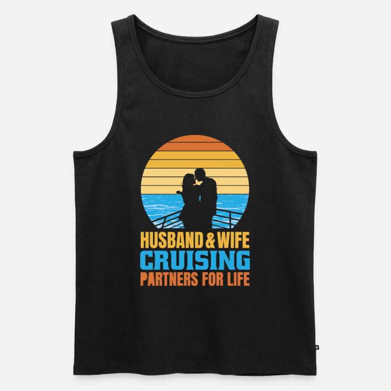 Kreuzfahrt - Männer Premium Bio Tank Top - Schwarz