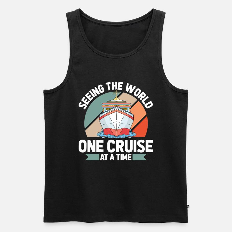 Kreuzfahrt - Männer Premium Bio Tank Top - Schwarz
