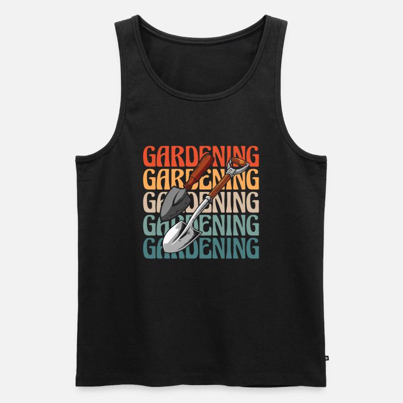 Hobbygärtner Garten - Männer Premium Bio Tank Top - Schwarz