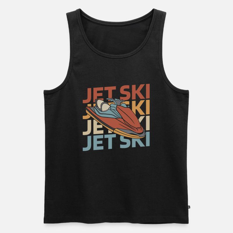 Jet Ski - Männer Premium Bio Tank Top - Schwarz