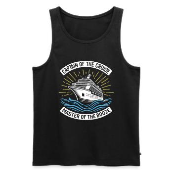 Kreuzfahrt Lustig - Männer Premium Bio Tank Top - Schwarz - Vorne - Michal (187cm)