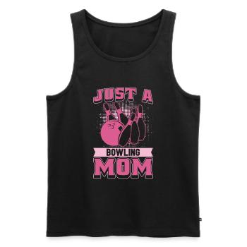Bowling Bowlen Bowler Mutter Just A Bowling Mom - Débardeur bio Premium Homme - noir - Devant - Michal (187cm)
