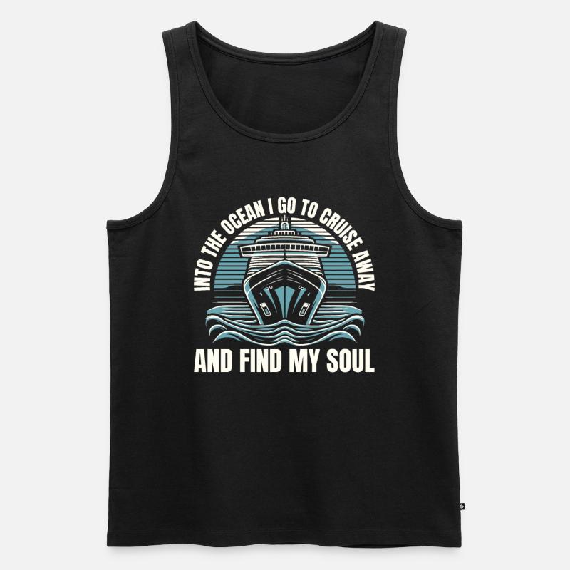 Kreuzfahrt - Männer Premium Bio Tank Top - Schwarz