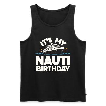 Kreuzfahrt Lustig - Männer Premium Bio Tank Top - Schwarz - Vorne - Michal (187cm)