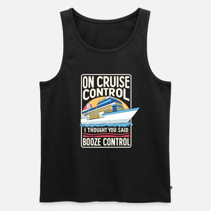 Kreuzfahrt - Männer Premium Bio Tank Top - Schwarz