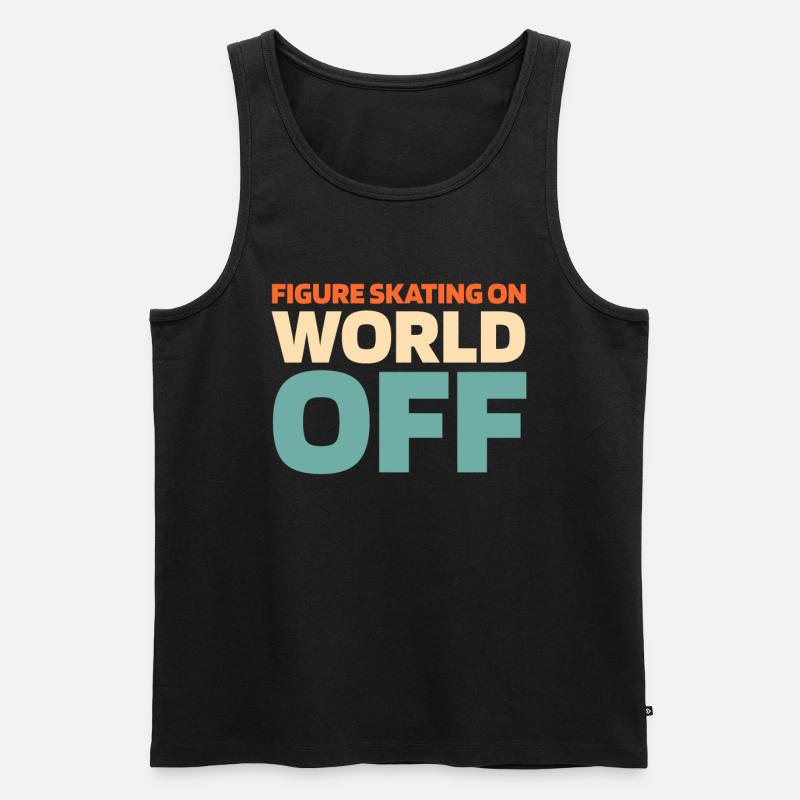 Eiskunstlauf Eiskunstläuferin - Männer Premium Bio Tank Top - Schwarz