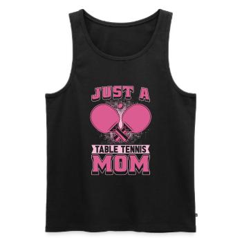 Tischtennis Pingpong Just A Table Tennis Mom - Men's Premium Organic Tank Top - black - Front - Michal (187cm)