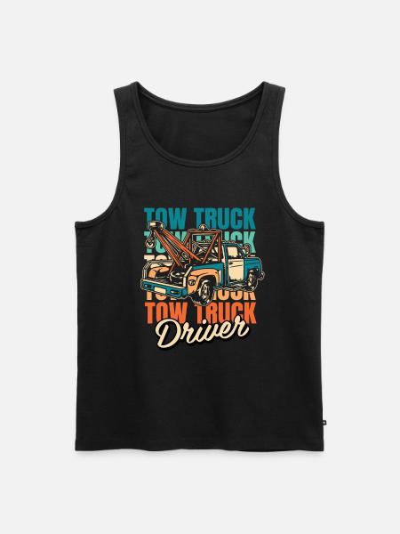 Abschleppdienst Abschlepper - Männer Premium Bio Tank Top - Schwarz