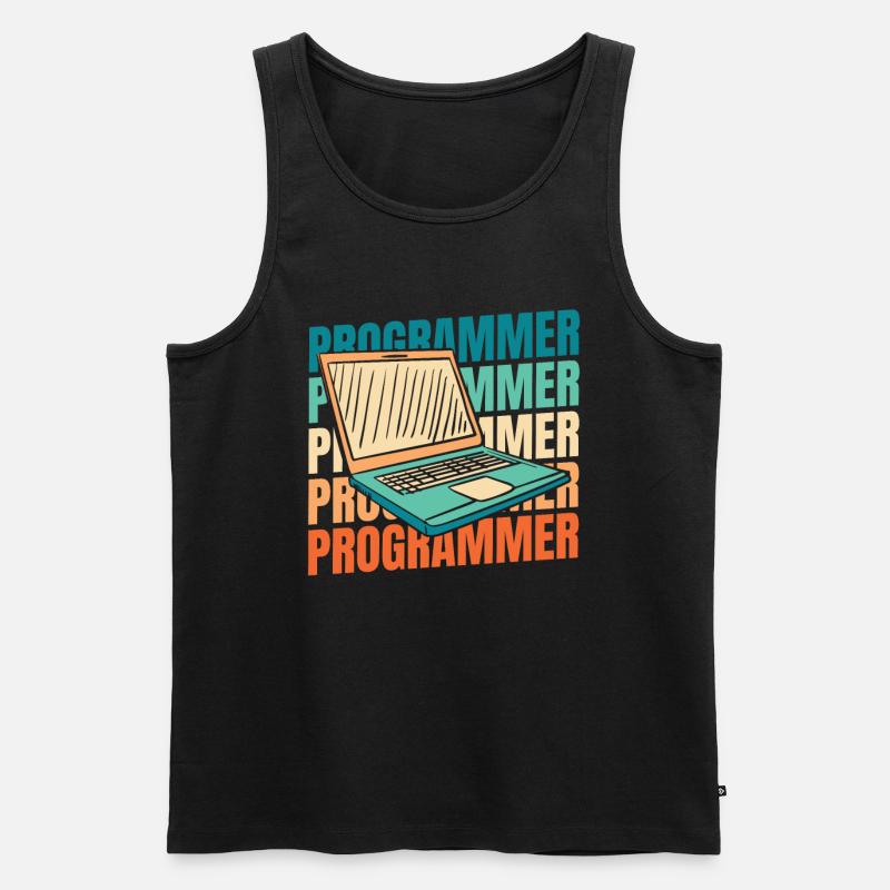 Developer Coder Programmer - Men's Premium Organic Tank Top - black