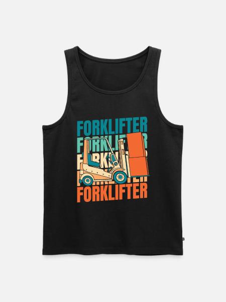 Forklift Forklift Driver - Men's Premium Organic Tank Top - black