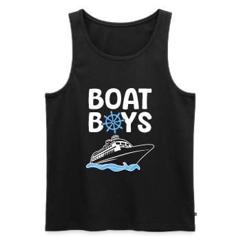 Croisière - Débardeur bio Premium Homme - noir - Devant - Michal (187cm)